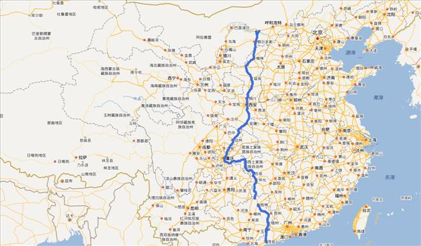 包茂高速程路线图及路况(最新地图)
