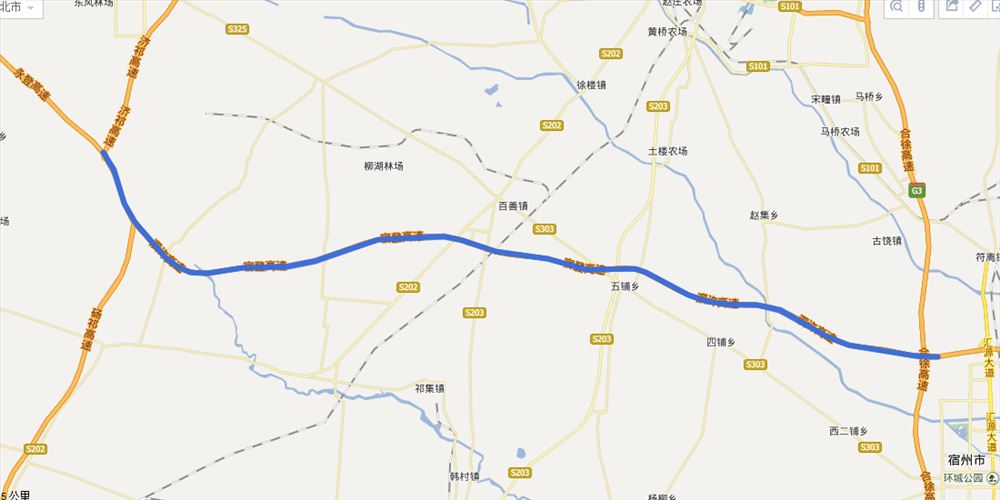 宿登高速全程路线图(最新地图)及路况查询