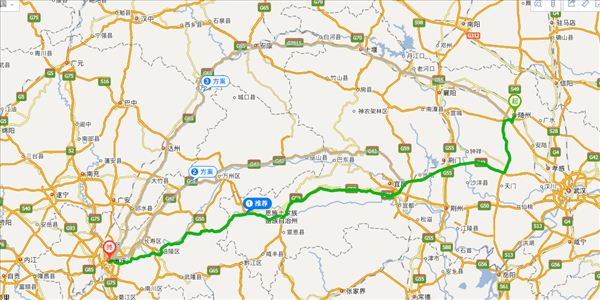 随州到重庆开车路线图