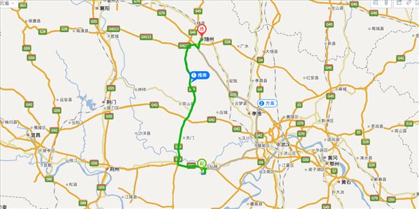 仙桃到随州开车路线图