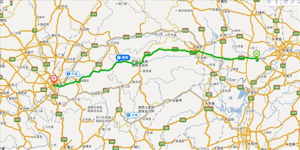 仙桃到重庆开车路线图