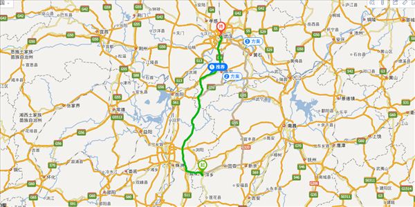 萍乡到武汉开车路线图