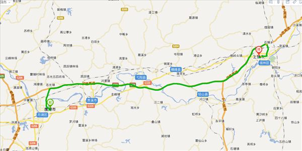 鹰潭到上饶开车路线图