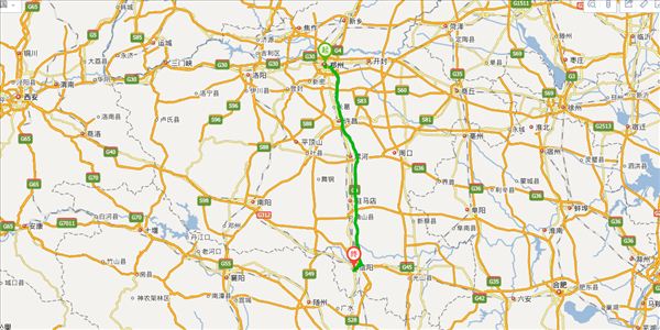 郑州到信阳开车路线图