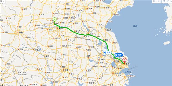 焦作到上海开车路线图