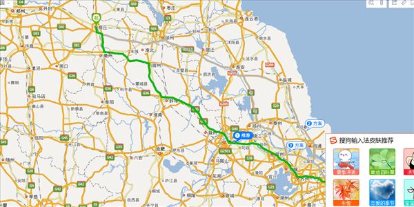 商丘到上海开车路线图