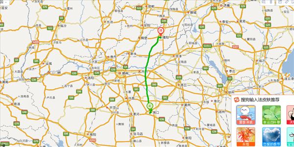 周口到濮阳开车路线图