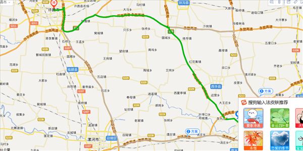 周口到许昌开车路线图