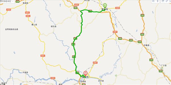 贺州到梧州开车路线图