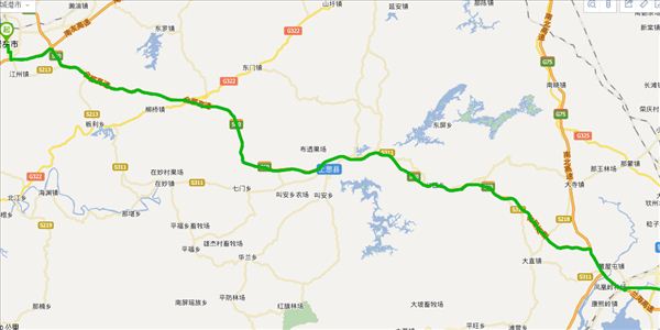 崇左到钦州开车路线图